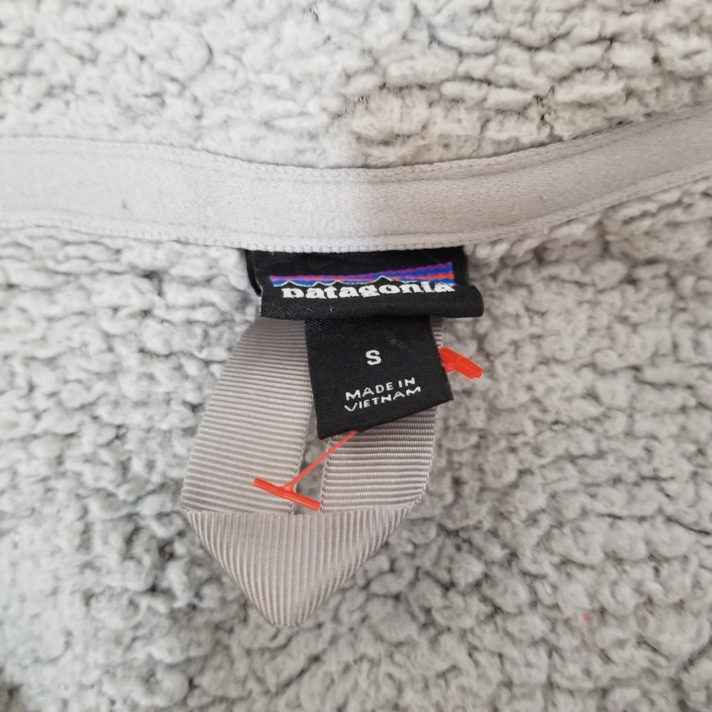 Patagonia Recycle Fabric Women's Small Gray Sherpa 1/4 Zip-Up Sweatshirt - Picture 9 of 11